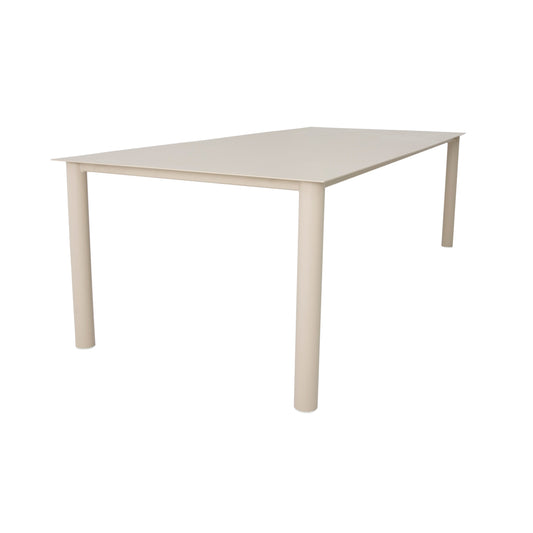 Maya Dining Table 240x110cm Aluminum Beige Color