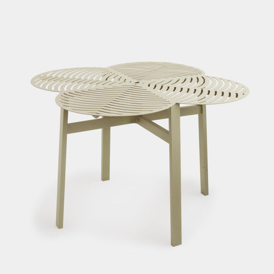 Trevo Aluminum Table Taupe Color 122x122cm