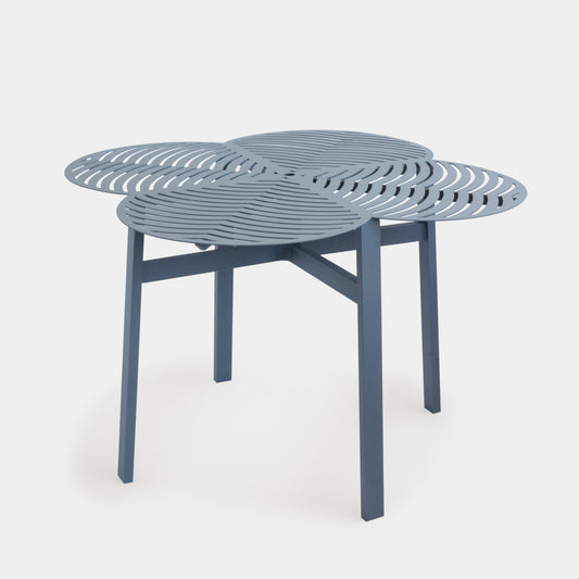 Trevo Aluminum Table, Mist Blue Color, 122x122cm