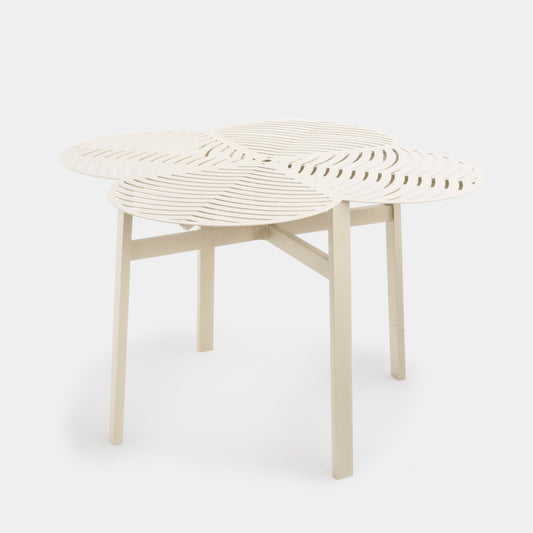 Trevo Aluminum Table in Porcelain Color 122x122cm