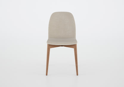 Silla Ginga con Brazo Respaldo de Madera Natural Canela y Asiento Tapizado en Tela G.2-348