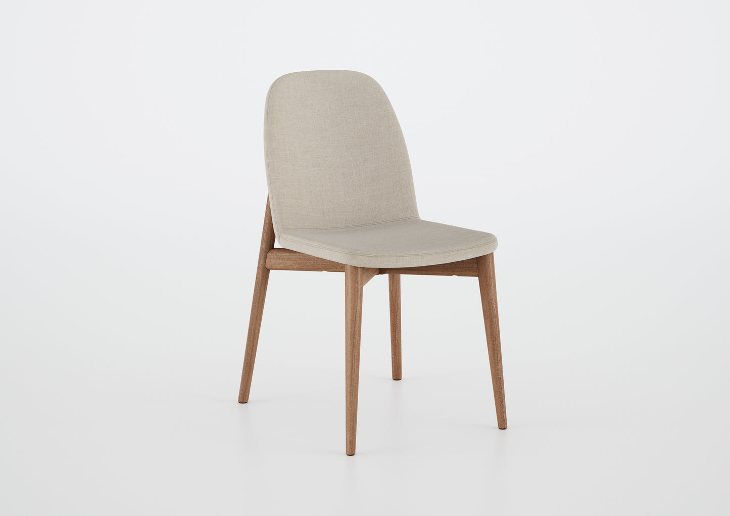 Silla Ginga con Brazo Respaldo de Madera Natural Canela y Asiento Tapizado en Tela G.2-348