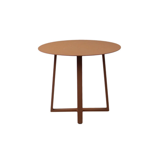 Jasmine Side Table 60cm Aluminum Mixed Brown Color