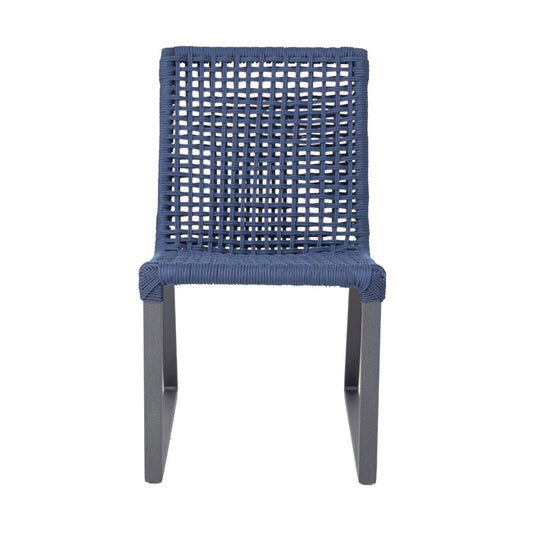 Canada Chair Aluminum Lead Color Nautical Rope Navy Blue Color