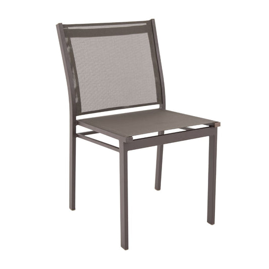 National Chair, Champagne Color, Aluminum, Beige Color Fabric