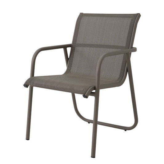 Elba Armchair Aluminum Fendi Color Mixed Straw Color Fabric