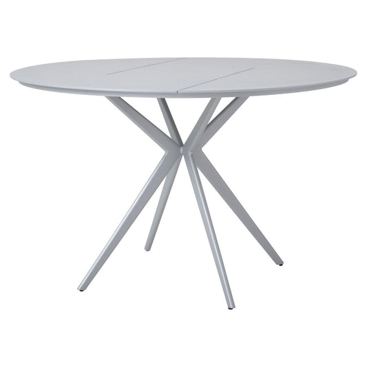 Palermo Round Table 120cm Aluminum Silver Color