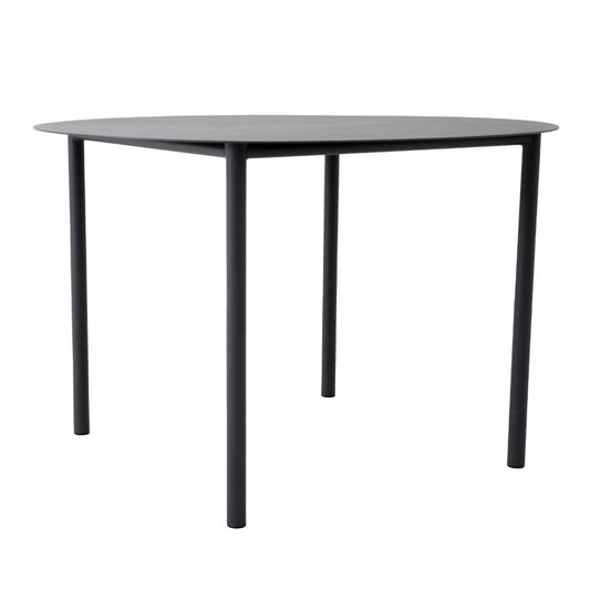 Round Mobile Table 120cm Aluminum Black Color