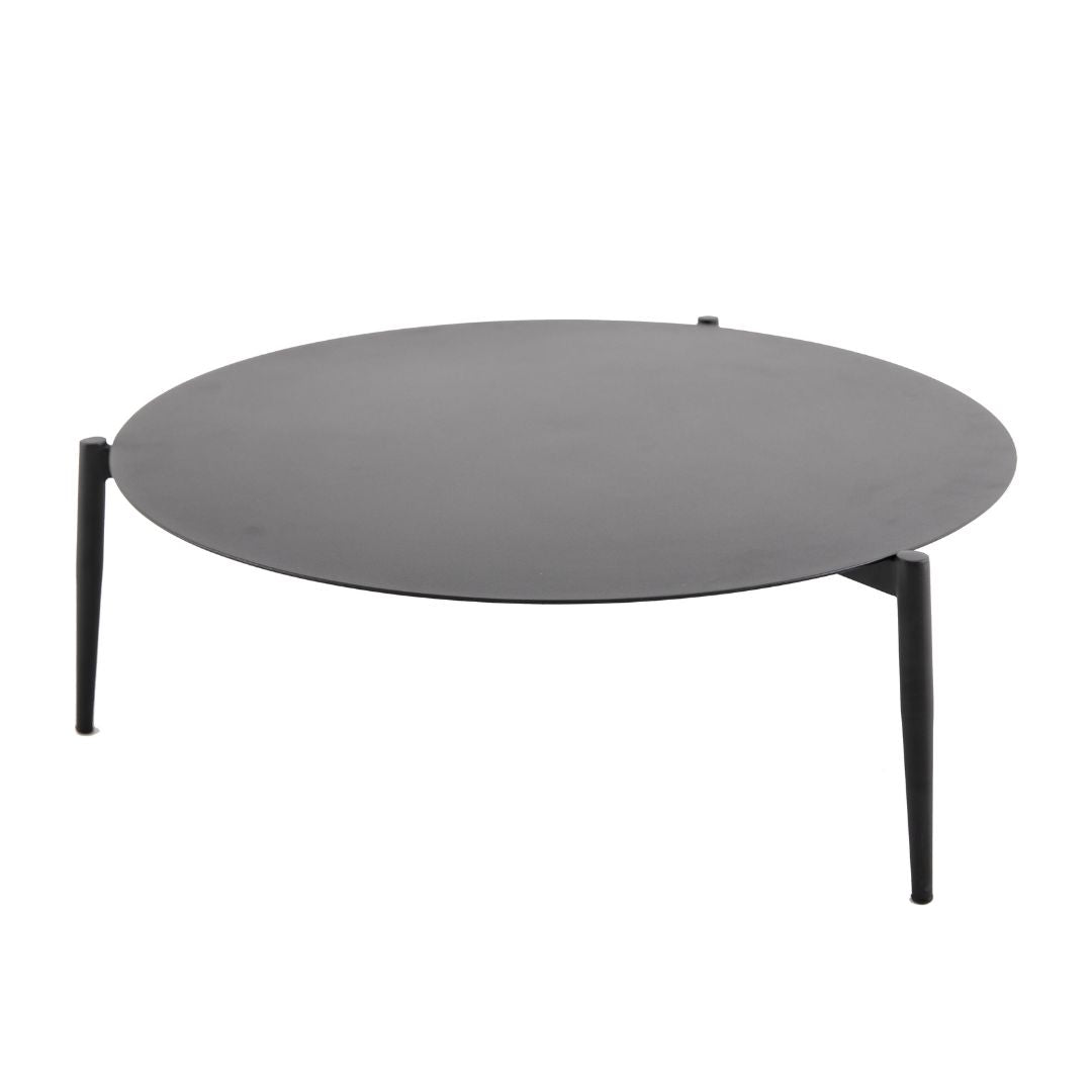 Mesa de Centro Veredas 100cm Alumínio Cor Chumbo