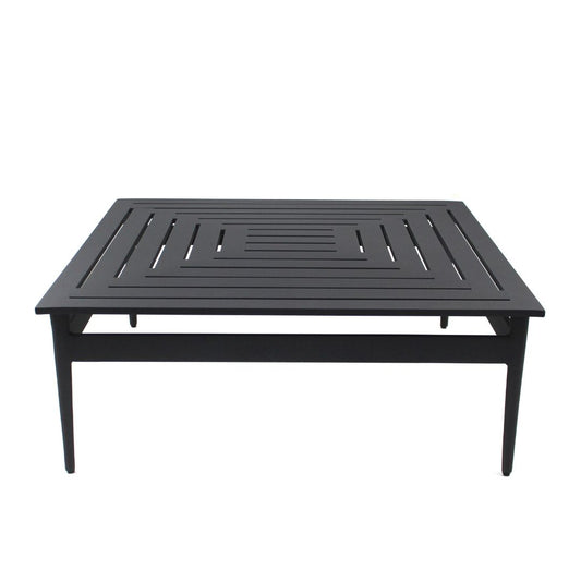 Labyrinth Coffee Table 95x95cm Aluminum Lead Color