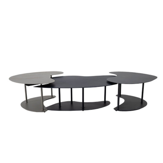 Juego de mesa de centro Lazio de aluminio 3 piezas