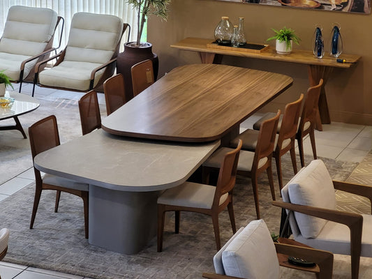 Nice Dining Table 180x90cm Wood - 8 Seats