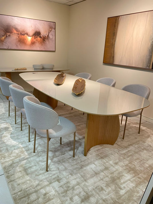 Nice Dining Table 180x90cm Wood - 8 Seats