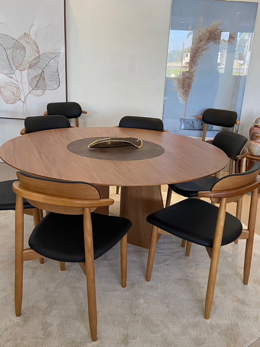 Nice Dining Table 180x90cm Wood - 8 Seats