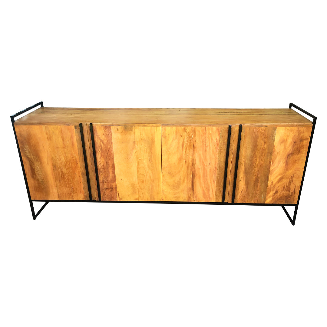 Bongiovani Counter 200x45cm Solid Wood and Iron