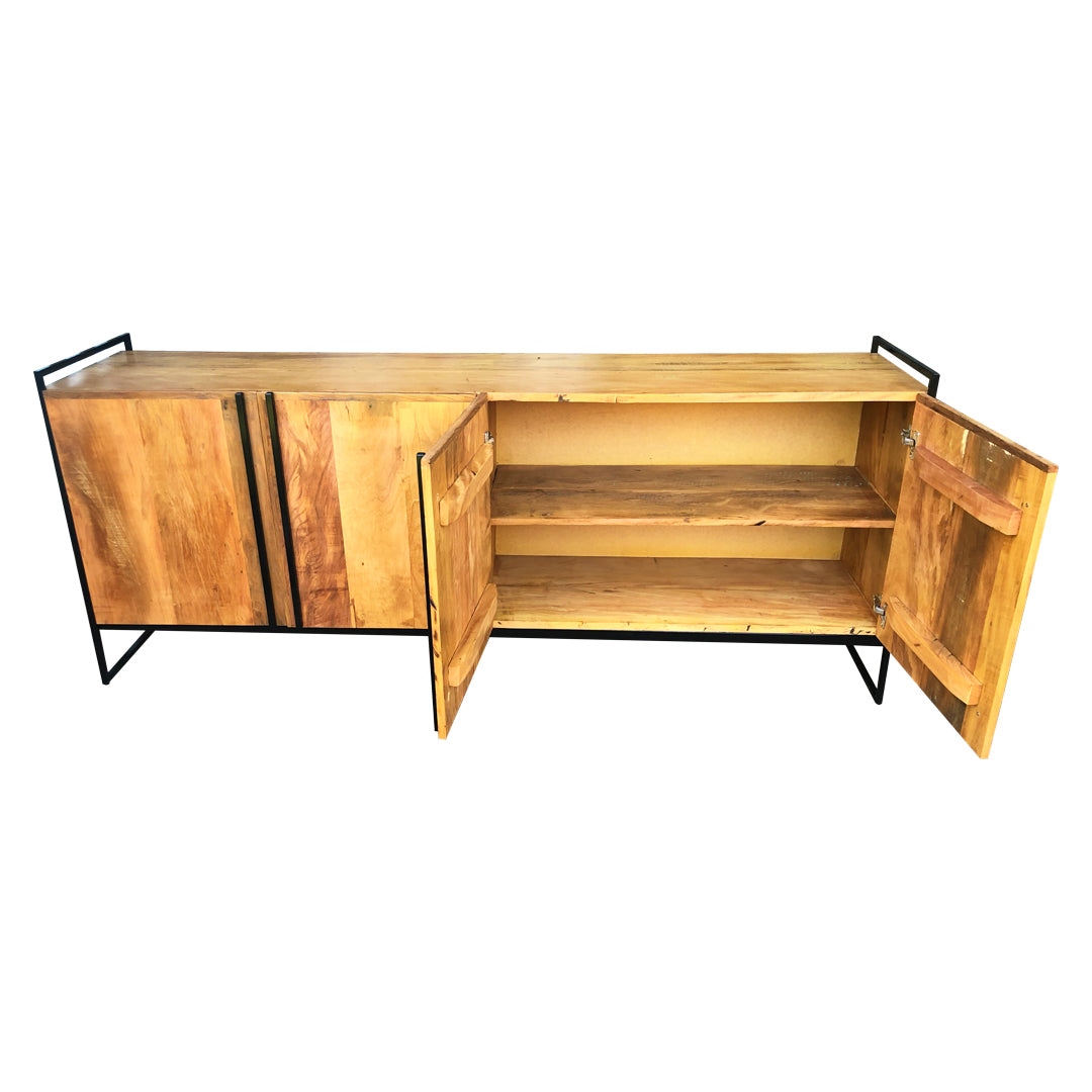 Bongiovani Counter 200x45cm Solid Wood and Iron