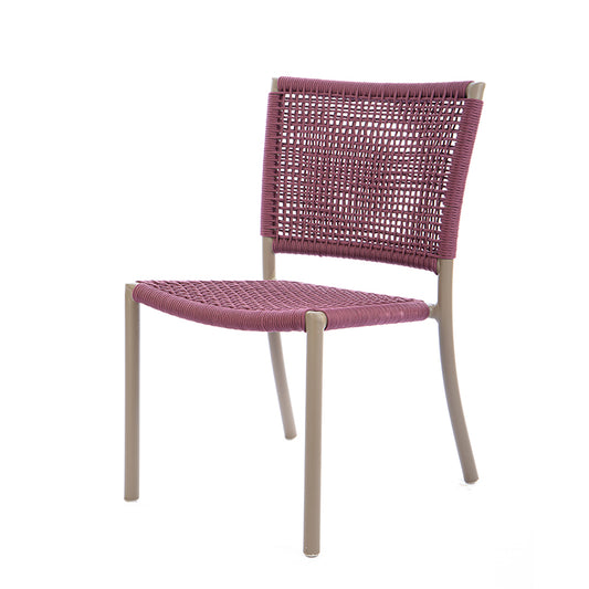 Star Aluminum Chair Fendi Color Nautical Rope Wine Color