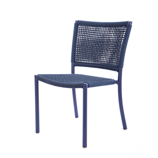 Star Aluminum Chair Blue Color Nautical Rope Blue Color