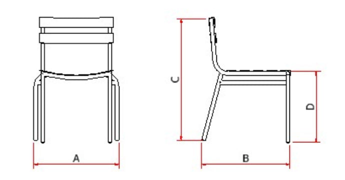 Cadeira Alumínio Cor Preta Fibra Estonada Cor Fendi – Toth Móveis
