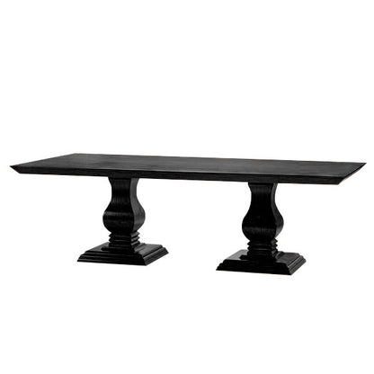 Mesa de comedor Luce de madera maciza 230x120 cm - 8 plazas